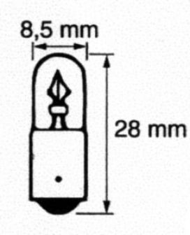 Ampoule sphérique 12V/4W - 402642.001 - Sources lumineuses