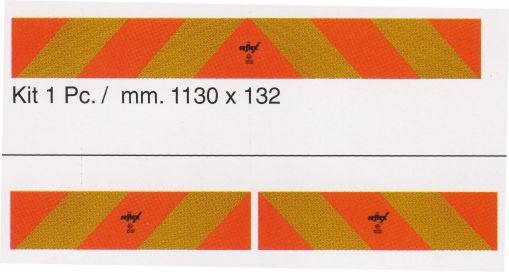 Ensemble de plaques de signalisation arrière - 404951.001 - Marquage de sécurité