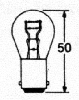 Ampoule sphérique 24V/21/5W - 407623.001 - Sources lumineuses
