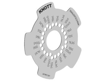 Modèle de cercle de boulons pour cercles de boulons - 407887.001 - Аttirail pour roues/pneus/jantes