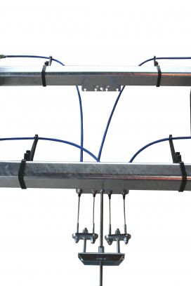 Support de câble de traction pour tube d'essieu - 408202.001 - Tirant à câble
