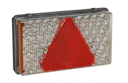Lumière stroboscopique d'arrêt de queue de pare-chocs arrière à LED rouge  triangulaire, pièces d
