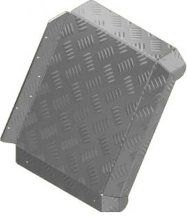 Jupe d'aile cannelée en aluminium