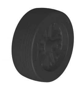 Roue en plastique - 6D7691.002 - Roues d'appui pièces de rechange