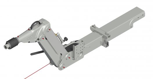 Dispositif de commande de tuyaux réglable en hauteur