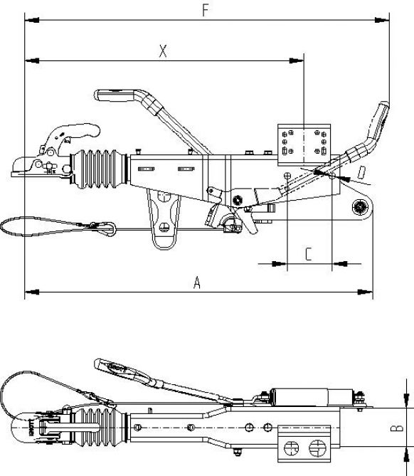 Dispositif d'inertie tube de bride - 208187.001 - Attelage à inertie
