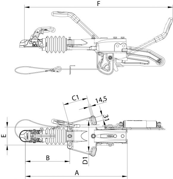 Pièce De Pression Console Roue - Nervurée Pour Pendentifs Ifor Williams - Fixation Renforcée