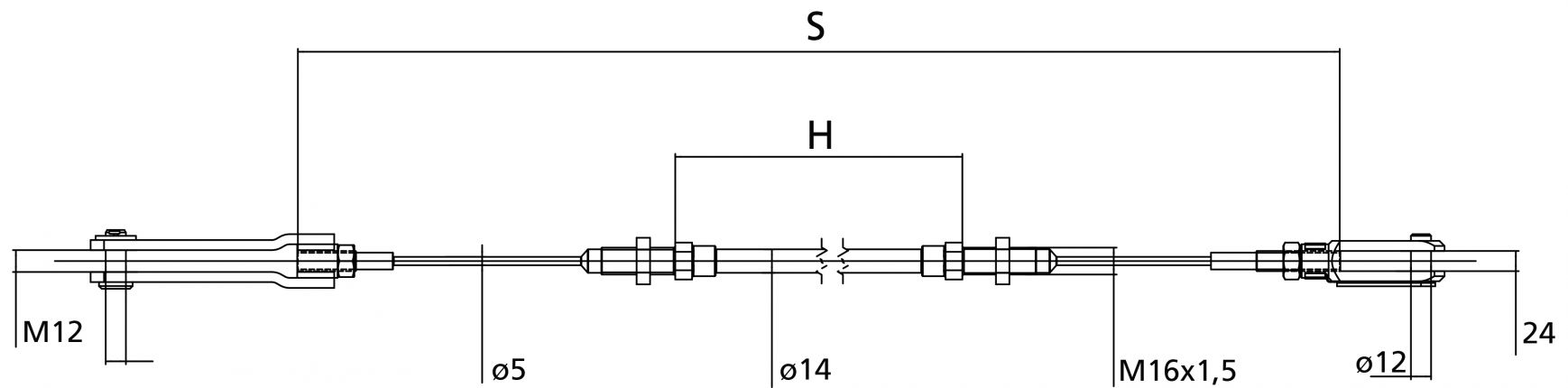 Treuil à câble (1460/2000) - 33586.07 - Tirant à câble