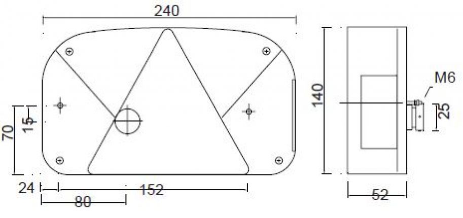 Aspöck Minipoint, Aspöck Multipoint, feu arrière, feu arrière, plaque  d'éclairage, feu arrière à trois chambres, lampe à chambre, lampe à  plusieurs chambres, verre Aspöck, feu arrière, phare arrière, feu de  remorque, éclairage