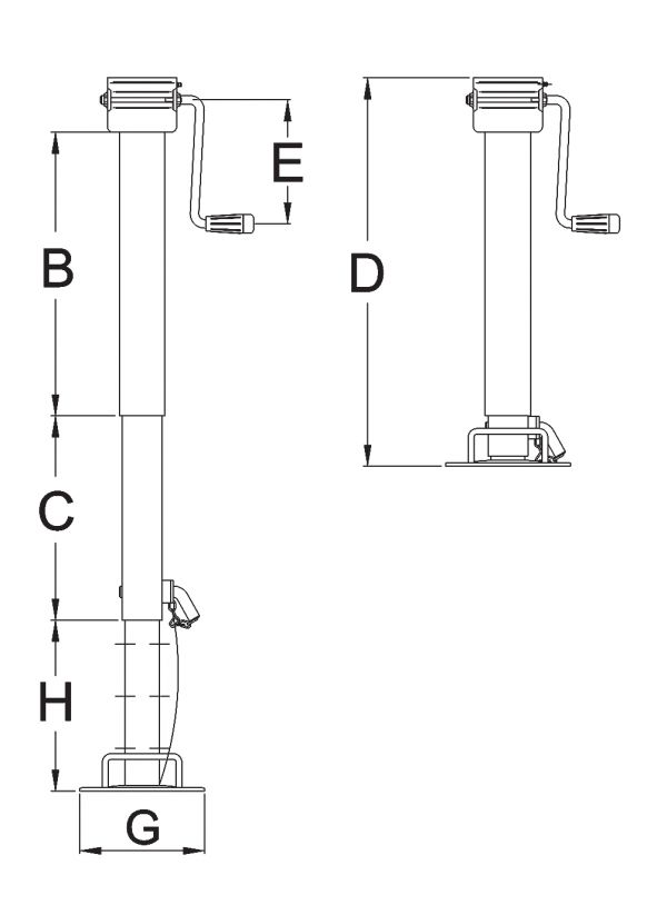 Support de broche DG590/3SF - 403200.001 - Pieds de support