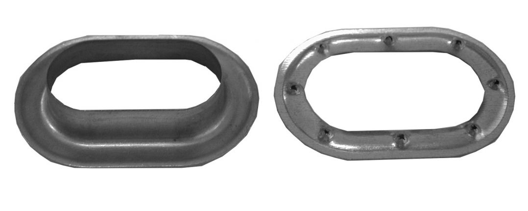 Œillet ovale laiton nickelé avec rondelle - Knott GmbH