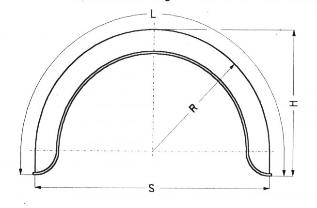 Garde-boue à un essieu en tôle ronde - 406718.001 - Garde-boue