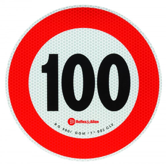 Lot De 10 Autocollants Vitesse 25 Km/h - Diamètre 20 Cm - Résistants Aux Intempéries Pour Remorques, Tracteurs, Caravanes