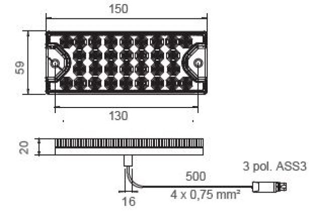 MiniLed 2 12V/24V - 412996.001 - Feux arrières