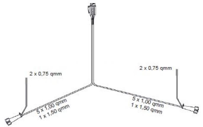 Câble Flexible 13 Broches 1mm² Pour Remorque Caravane Tracteur - Longueurs 3m 5m 10m 15m