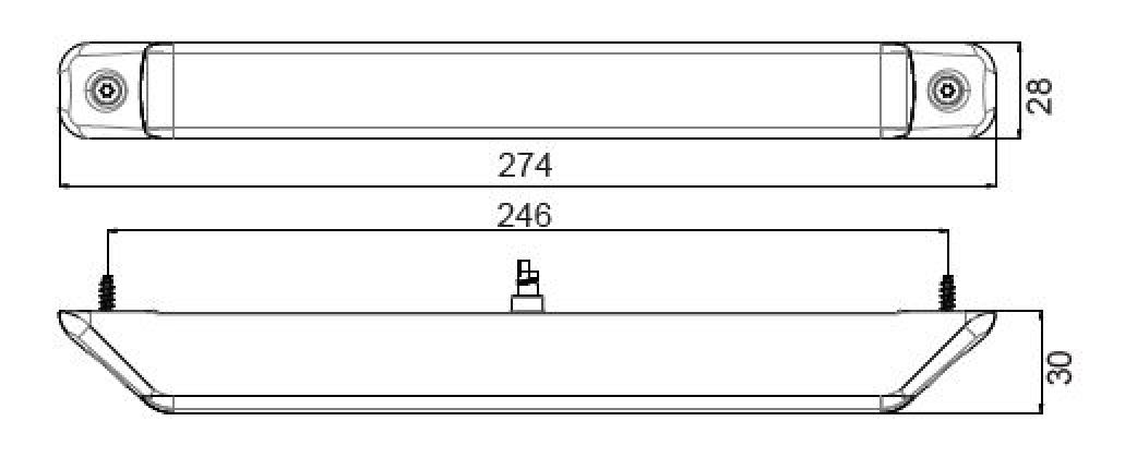 Linepoint 2 LED 12V/24V - 417194.001 - Feux arrières