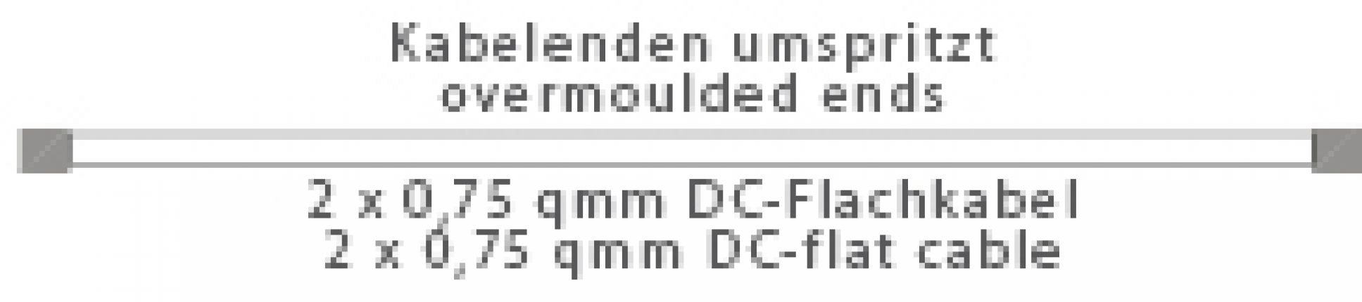 Câble plat 2x0,75 DC - 417328.001 - Câbles de raccordement