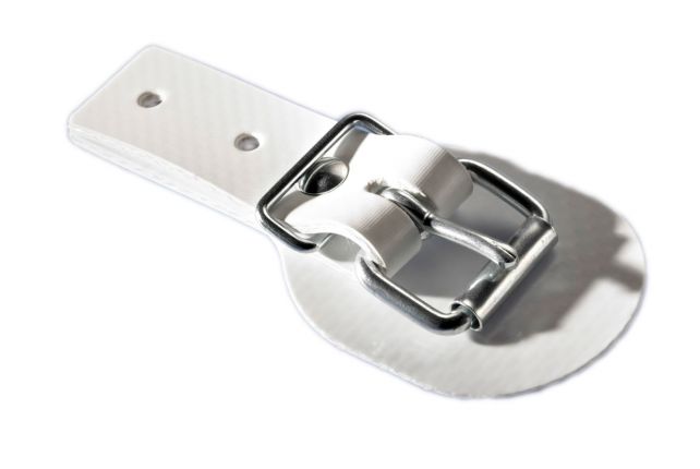 Boucle de ceinture avec boucle à rouleau soudée avec sous-couche - Knott  GmbH