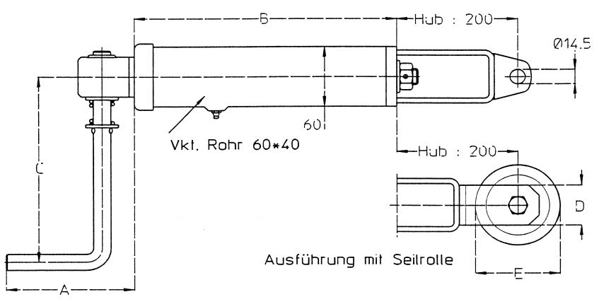 Poulie de câble avec support 80mm - Knott GmbH