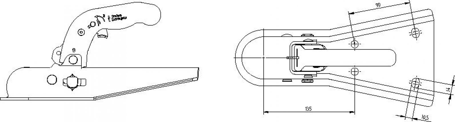 Rotule monobloc, attelage de remorque, tête sphérique, boule d'attelage,  plaque à visser, boule d'attelage - Knott GmbH