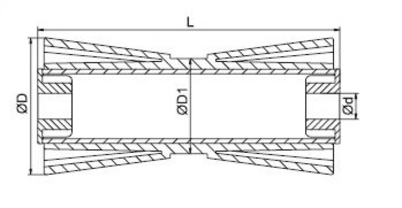 Rouleau de quille de 10" - 6X1064.019 - Remorque pour bateau