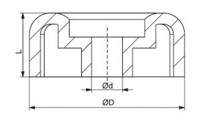 Embout de fin 4" - 6X1067.024 - Remorque pour bateau
