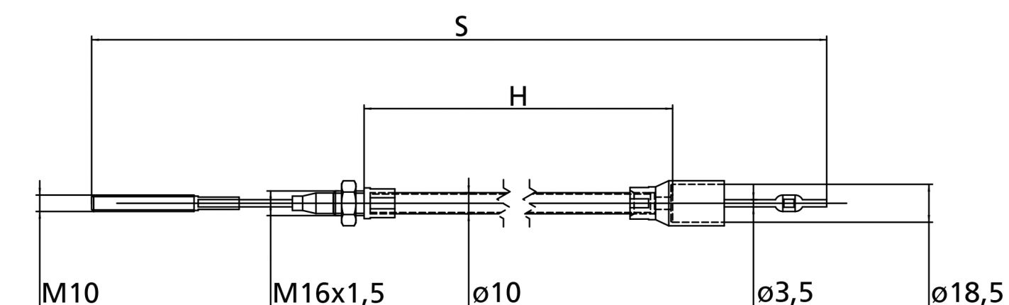 GM 1260 - Câble 3/16 x 198’’ – Treuil - 247-38